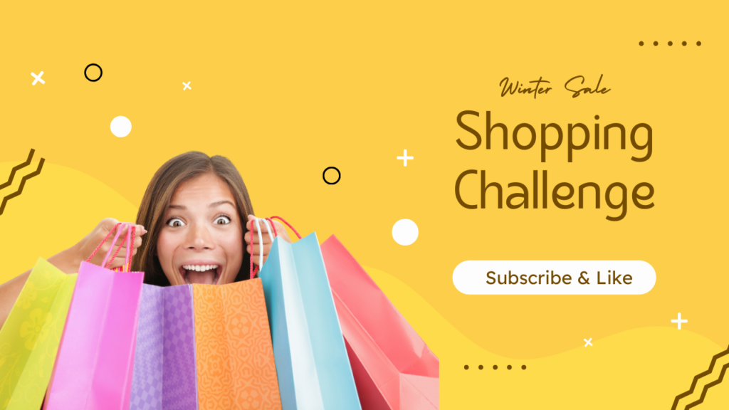 Yellow Pink Creative Shopping Youtube Thumbnail